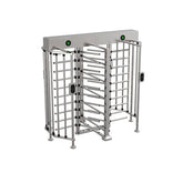Full Height Double Lane Turnstile Gate - w Card Reader